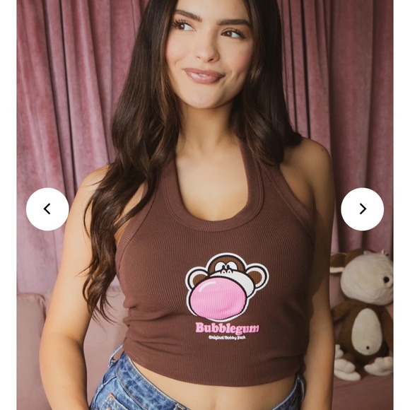Bubblegum Brown Tank Top - Picture 1 of 3